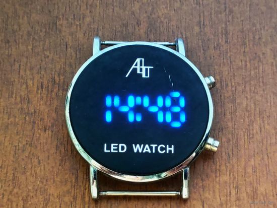 LED watch, светодиодные часы, ATomax, синие. Торг есть.