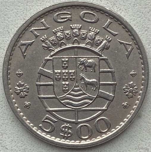 Ангола 5 эскудо 1972 г.