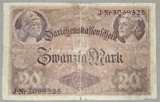 20 марок 1914 год Кайзеровская Германия