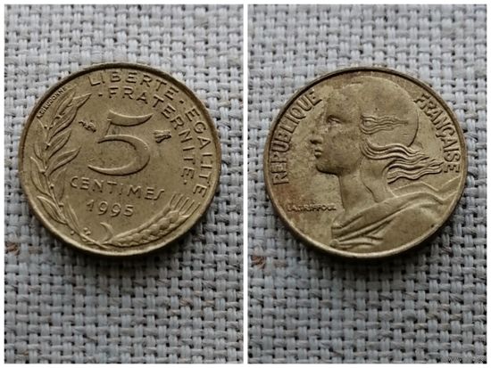 Франция 5 сантимов 1995