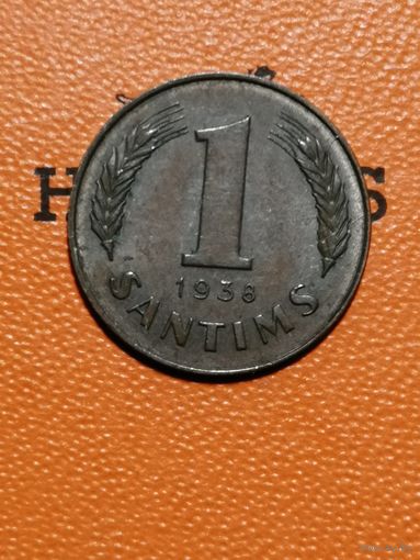 Латвия, 1 сантим, 1938 год, KM# 10