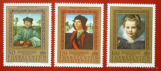 Лихтенштейн. Живопись. ( 3 марки ) 1985 года. 4-19.