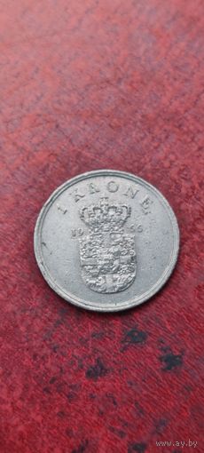 Дания 1 крона 1966