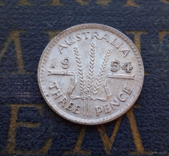 3 пенса 1954 Австралия #01