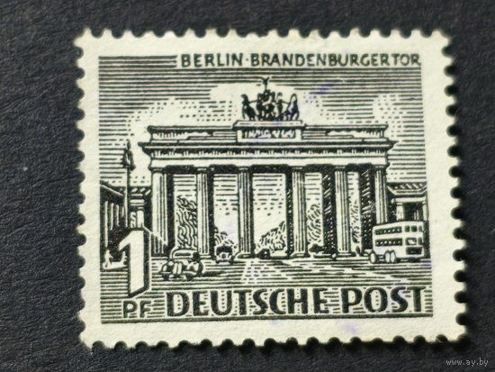 Германия 1949. Немецкие здания. Бранденбургские ворота