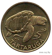Республика Кабо - Верде. 1 эскудо 1994. UNC. Фауна. Черепаха.