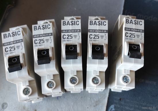 Автомат 4.5кА ВА47-29 1Р 25А С, EKF