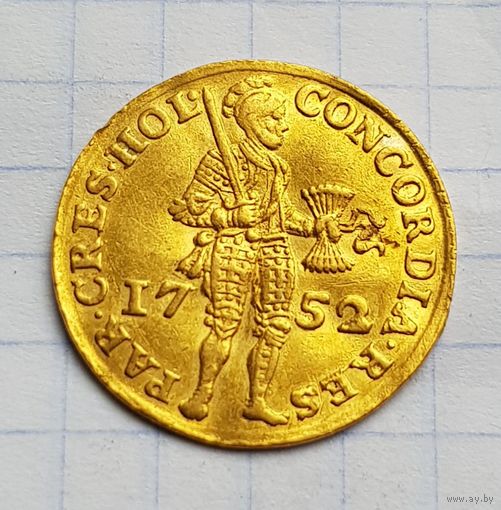 Дукат в отличном состоянии 1752 год