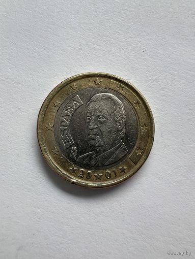 1 евро 2001г. Испания