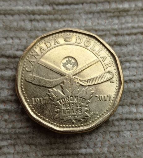 Werty71 Канада 1 доллар 2017 ХОККЕЙ 100 лет клубу Торонто Мейпл Ливз