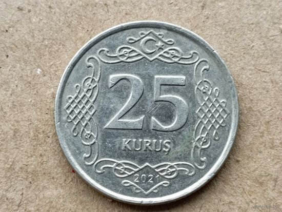 Турция 25 курушей, 2021г. (О)