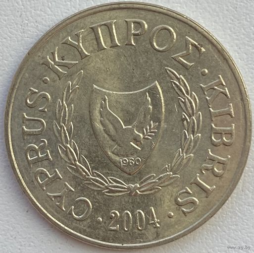 Кипр 10 центов 2004 г.