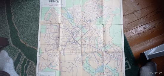 Минск Маршруты городского транспорта 1974