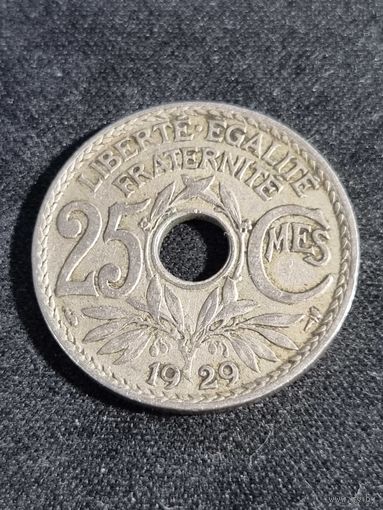 Франция 25 сантимов 1929