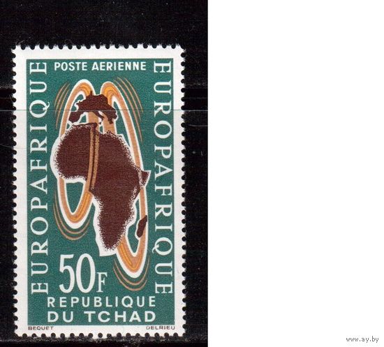 Чад-1963,(Мих.100) ** ,  Европа-Африка