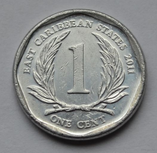 Восточные Карибы, 1 цент 2011 г.