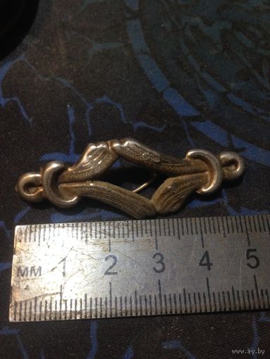 Брошь "бантик" 76 проба