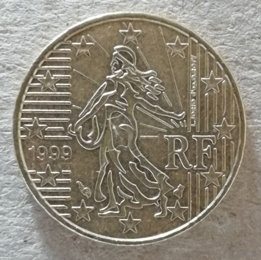 Франция 10 евроцентов 1999 год, KM# 1285