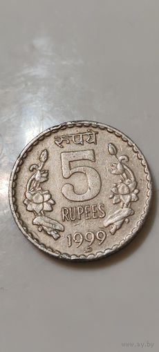 Индия 5 рупия 1999
