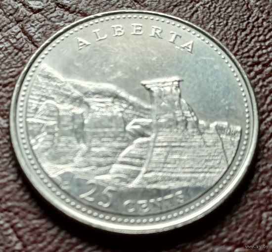 Канада 25 центов, 1992 Альберта     ( 2-1-5 )