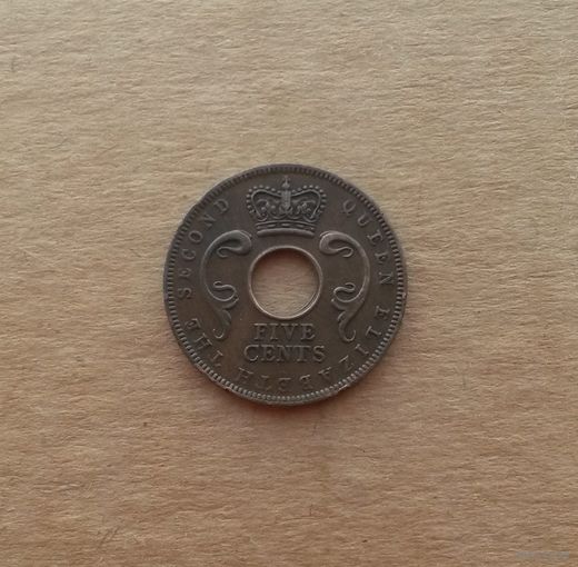 Британская Восточная Африка, 5 центов 1957 г., Елизавета II (1952-2022)