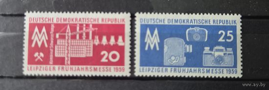 Германия, ГДР 1959 г. Mi.678-679 MNH** полная серия