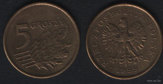 Польша y278 5 грош 1999 год (mw) (_alb2