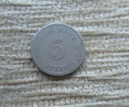 Werty71 Германия 5 пфеннигов 1876