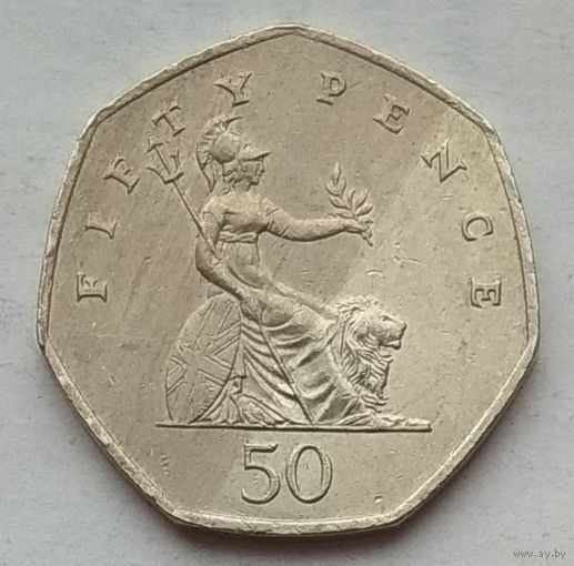 Великобритания 50 пенсов 1998 г. Цена за 1 шт.