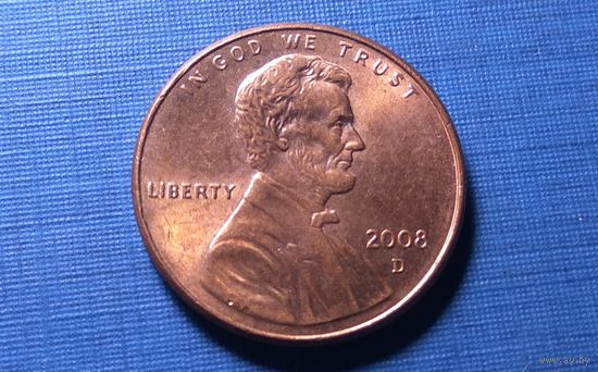 1 цент 2008 D. США.