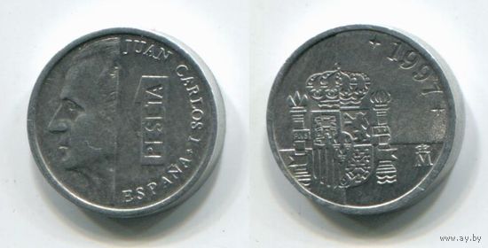 Испания. 1 песета (1997, XF)