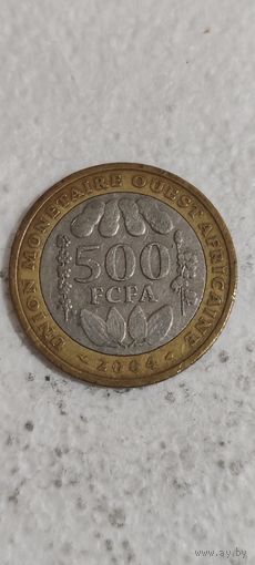 Западная Африка 500 франк 2004