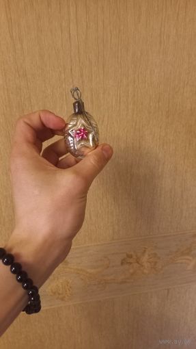 Елочная игрушка СССР  серп и молот