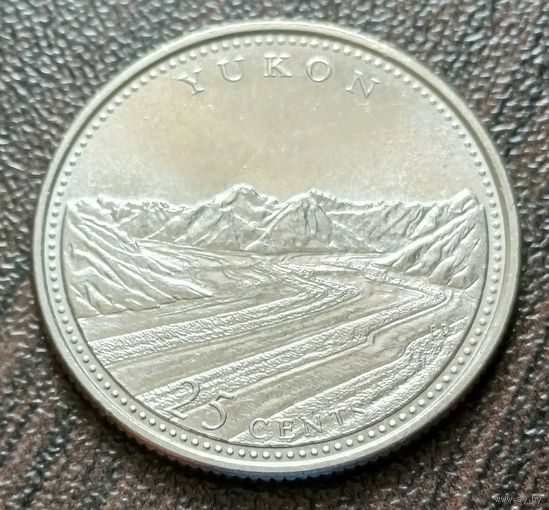 Канада 25 центов, 1992 Юкон    ( 1-6-5 )