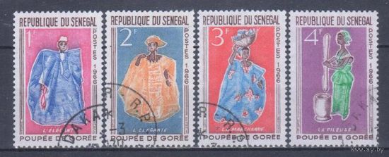 [524] Сенегал 1966. Культура и быт.Традиционная одежда. Костюмы. Гашеная серия.