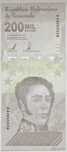 Венесуэла 200000 боливаров 2020 г.