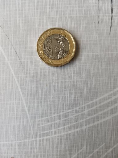 1 фунт 2025 год. Карл III