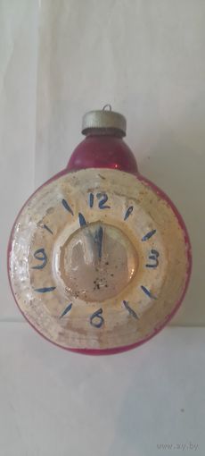 ЕЛОЧНАЯ ИГРУШКА ЧАСИКИ ВРЕМЕН СССР. БОЛЬШИЕ