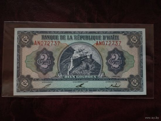 2 гурда Гаити 1992 г.