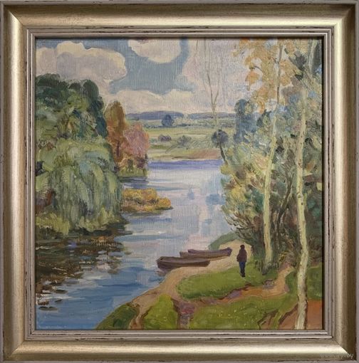 Доморад В.А. Пейзаж. Холст, масло. Размер 38х38 см.