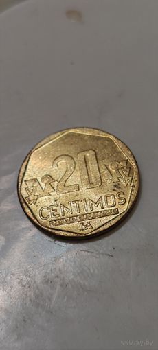 Перу 20 сентимос 2023