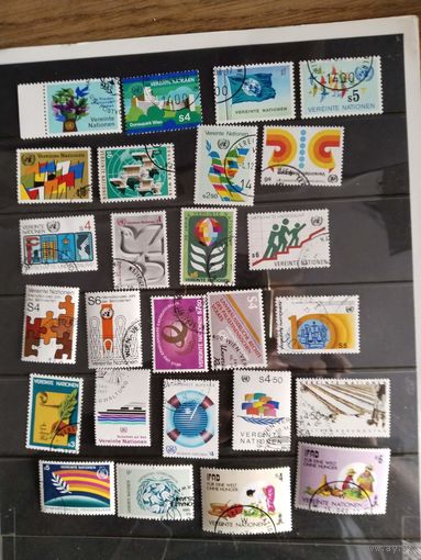 Распродажа  Сборный лот марок  Швейцарии   (ООН)--20+