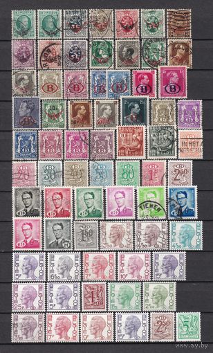 1X.Bg. Бельгия. Служебные марки. Сборный лот. 1929 - 1980 гг. 70 шт.