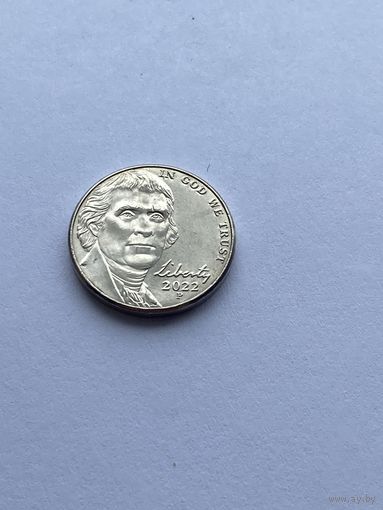 5 центов 2022 P, США.