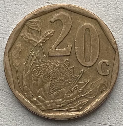 ЮАР 20 центов 1999 г.