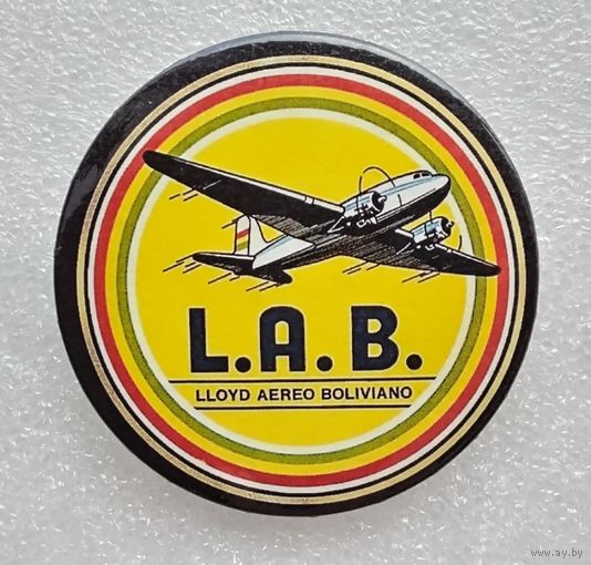 Lloyd Aereo Boliviano - боливийская авиакомпания. (Жесть, 56 мм.)