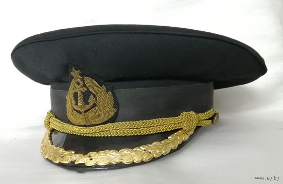 Фуражка ВМФ  СССР. Кокарда шитая. Примерно 1950-тые годы.