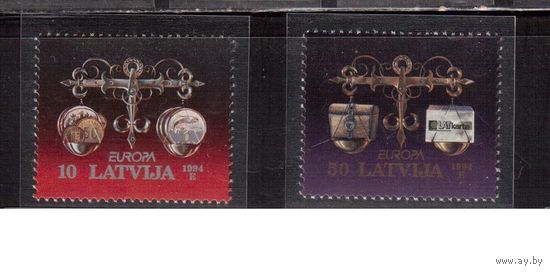 Латвия-1994 (Мих.376-377)  ** , Европа