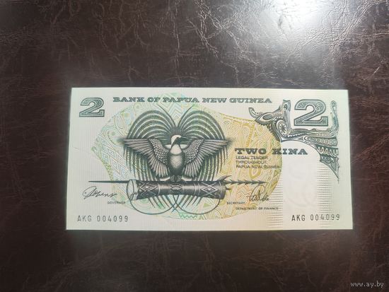 Папуа-Новая Гвинея 2 кина образца 1981-1991 года AUNC p5c см описание