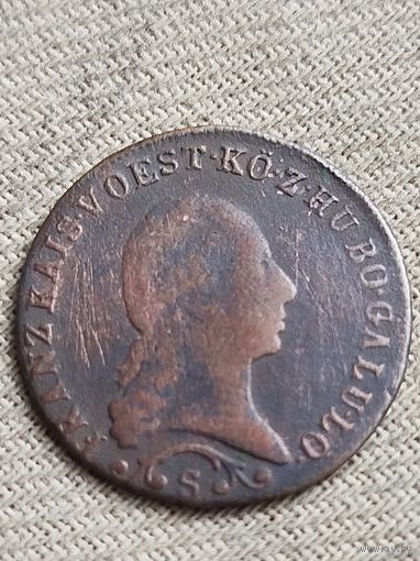 Распродажа - 1 крейцер 1812г "S".,Австрия,Австрийская империя (1806 - 1857),Франц II